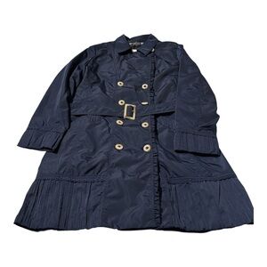Onyx Midnight Blue Trench Coat